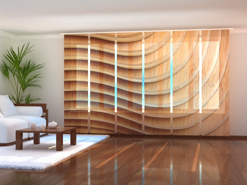 Cortinas Japonesas modernas hechas a medida para oficinas, agencias, Paneles Japoneses Deslizantes a medida para bancos, Paneles Japoneses con logo para inmobiliarias y oficinas administrativas