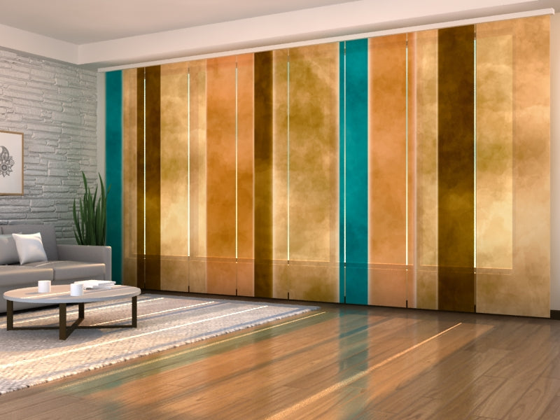 Cortinas Japonesas modernas hechas a medida para oficinas, agencias, Paneles Japoneses Deslizantes a medida para bancos, Paneles Japoneses con logo para inmobiliarias y oficinas administrativas