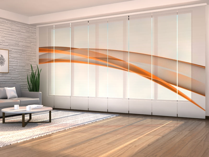 Cortinas Japonesas modernas hechas a medida para oficinas, agencias, Paneles Japoneses Deslizantes a medida para bancos, Paneles Japoneses con logo para inmobiliarias y oficinas administrativas