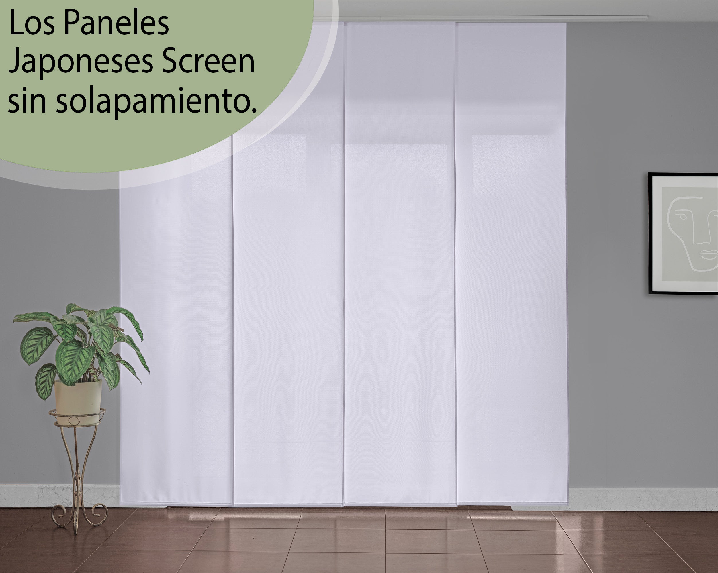 Panel Japonés Screen de Color Blanco