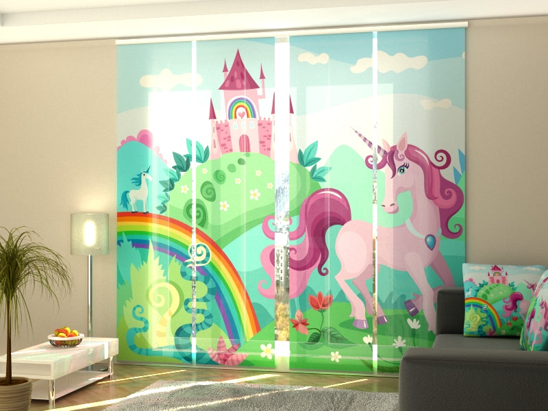 Paneles Japoneses País Mágico y Unicornio