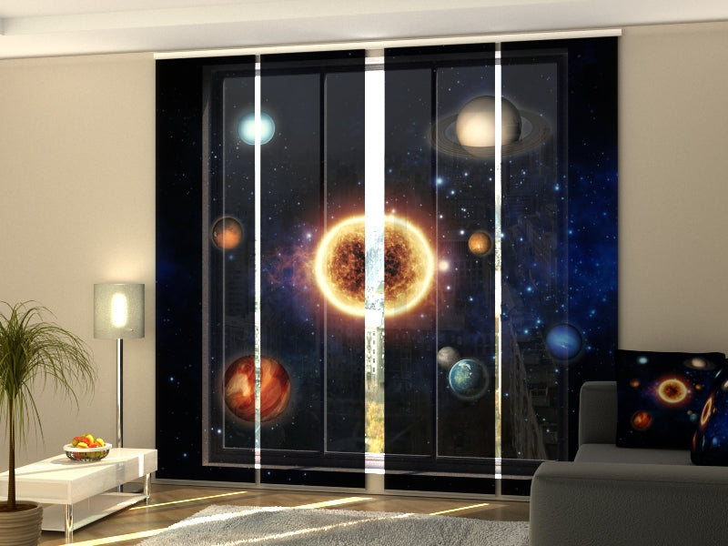 Paneles Japoneses Sol y Planetas