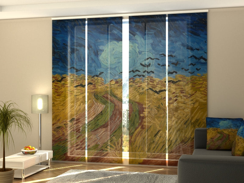 Paneles Japoneses Campo de Trigo con Cuervos Vincent van Gogh