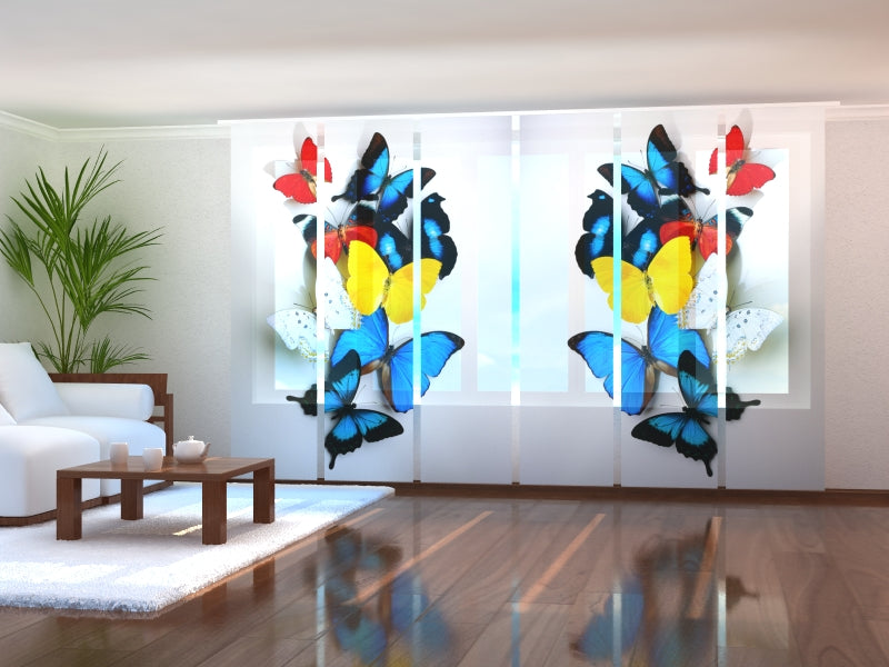 Paneles Japoneses Mariposas Coloridas