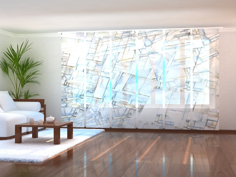 Paneles Japoneses Exquisita Abstracción en Pastel