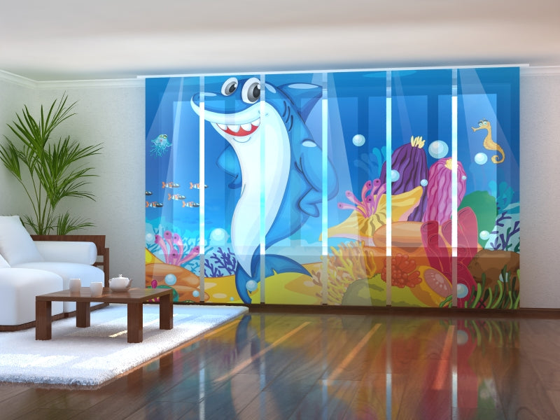 Paneles Japoneses Tiburón Gracioso