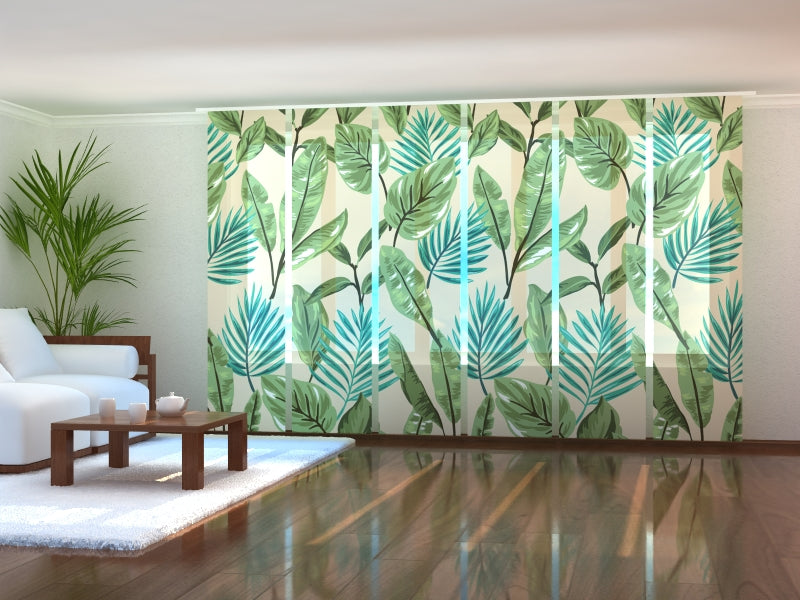 Paneles Japoneses Hojas Verdes 2