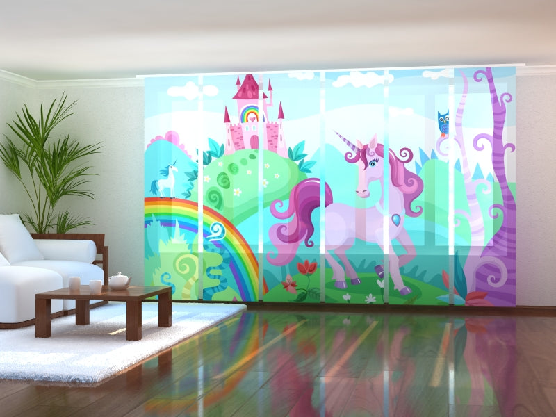 Paneles Japoneses País Mágico y Unicornio