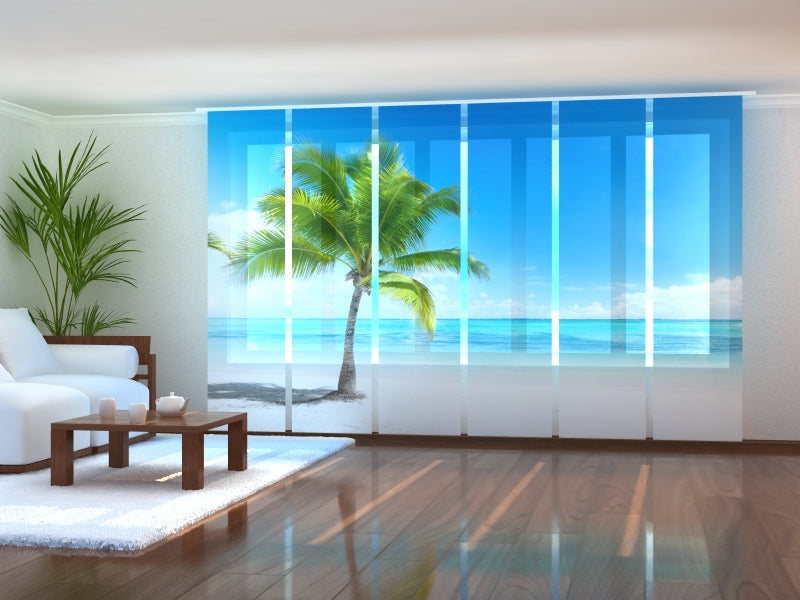 Paneles Japoneses Una Palmera