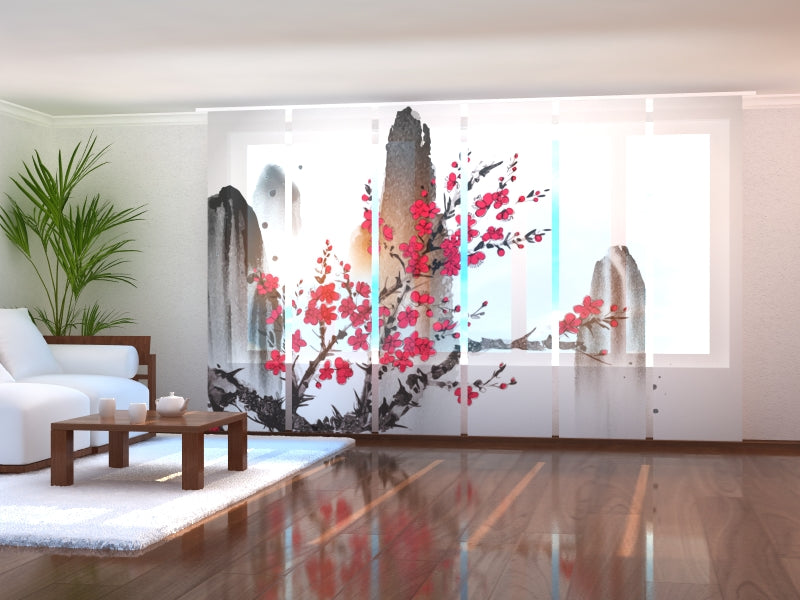 Paneles Japoneses Pintura Japonesa Tradicional La Felicidad