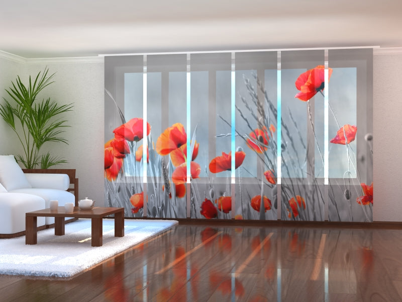 Paneles Japoneses Amapolas Silvestres