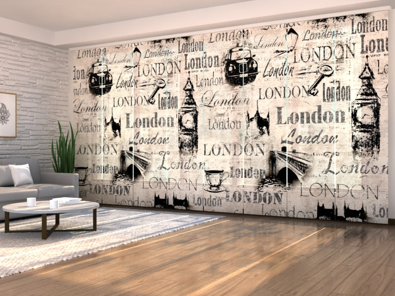 Paneles Japoneses Colage Londres Antiguo
