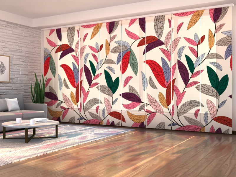 Paneles Japoneses Hojas Coloridas