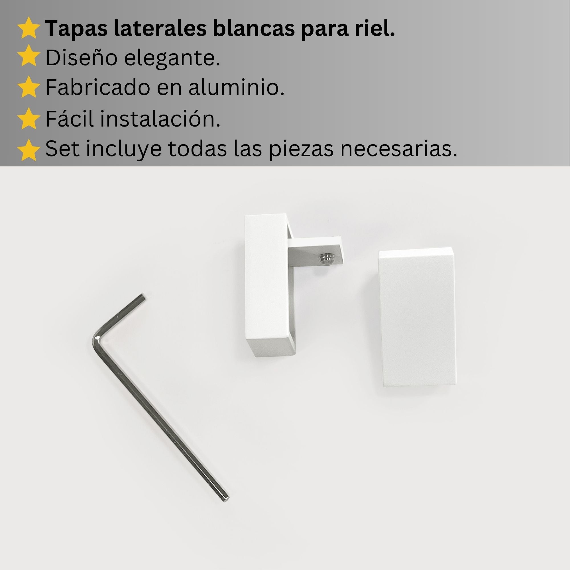 Riel de Cortina Simple, Blanco, Montado en el Techo – Cualquier Tamaño Personalizado, Diseño Elegante y Funcional.