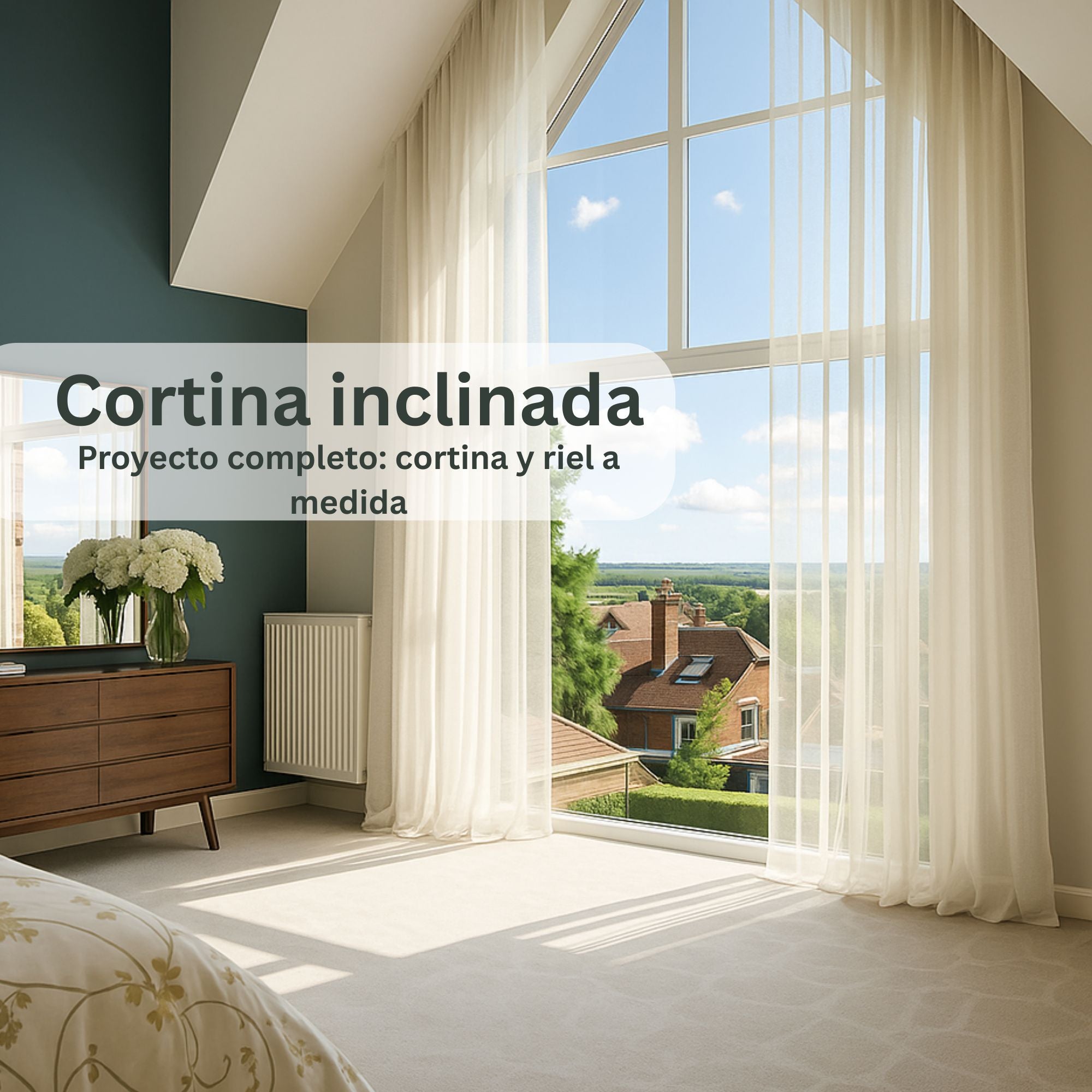 Cortinas Angulares a Medida: Solución Completa para Ventanas Inclinadas y Techos Abovedados