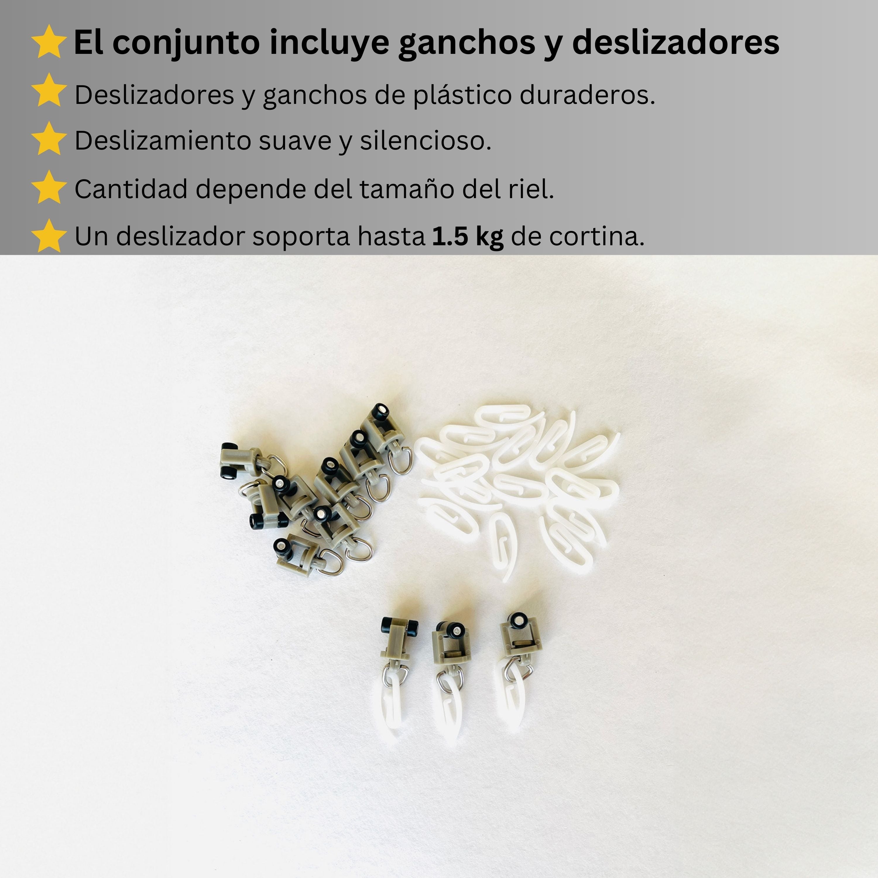 Riel de Cortina Simple, Dorado, Montado en el Techo – Cualquier Tamaño Personalizado, Diseño Elegante y Funcional.