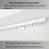 Riel de Cortina Simple, Blanco, Montado en la Pared – Hecho a Medida, Diseño Elegante y Moderno.