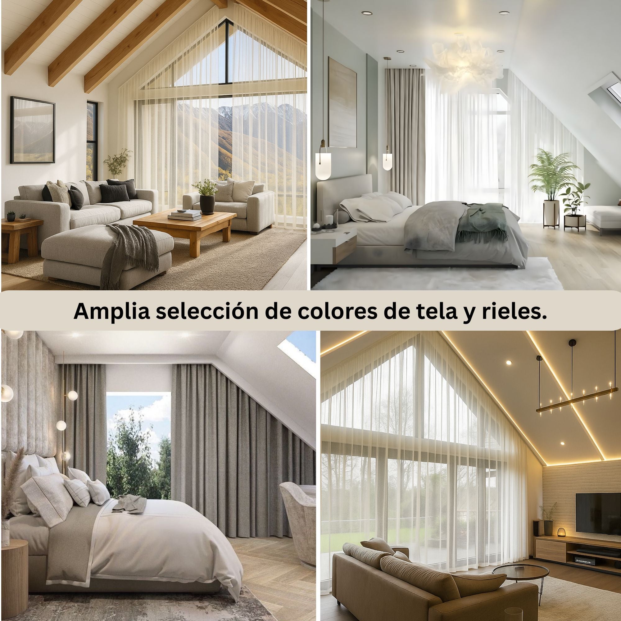 Cortinas Angulares a Medida: Solución Completa para Ventanas Inclinadas y Techos Abovedados