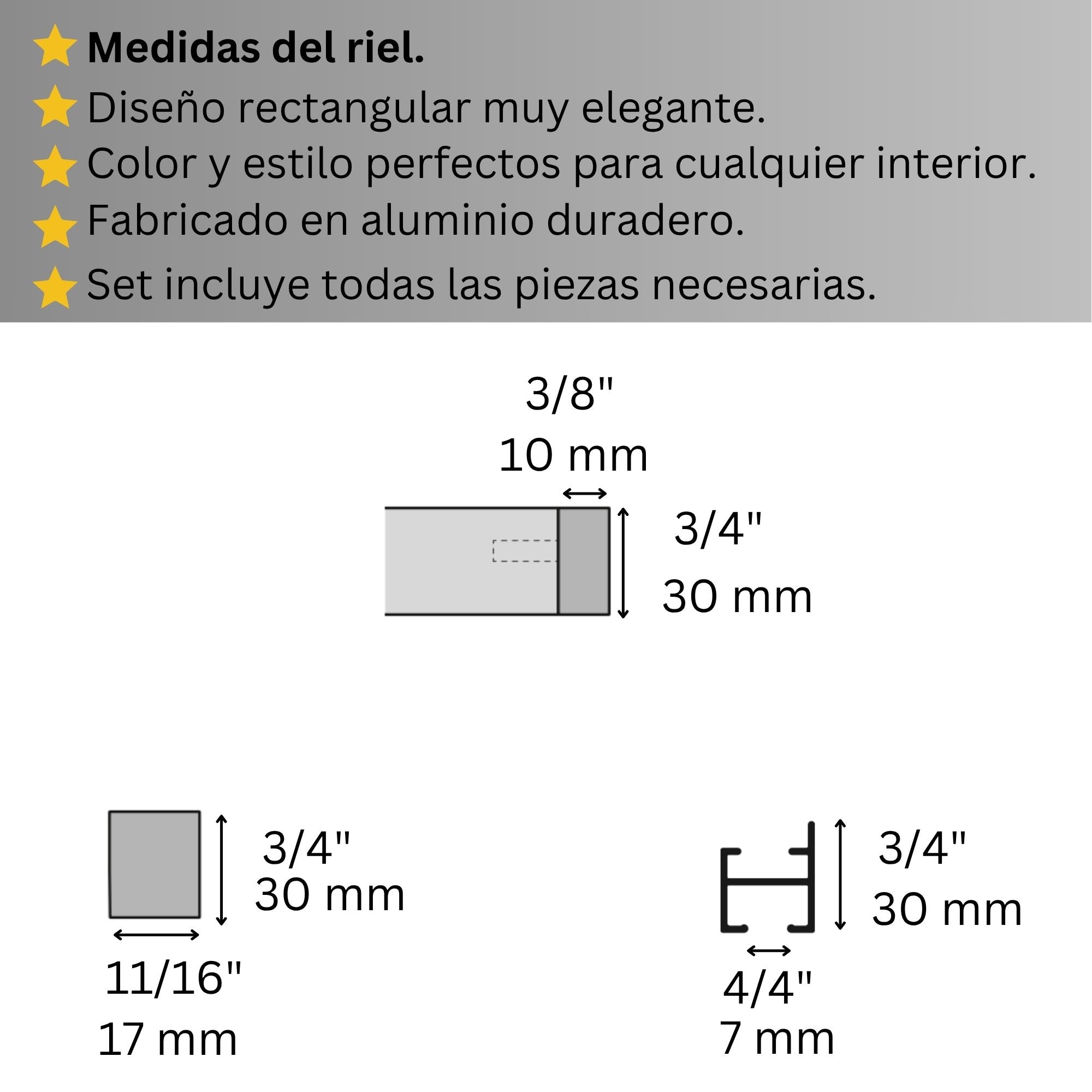 Riel de Cortina Simple, Blanco, Montado en el Techo – Cualquier Tamaño Personalizado, Diseño Elegante y Funcional.