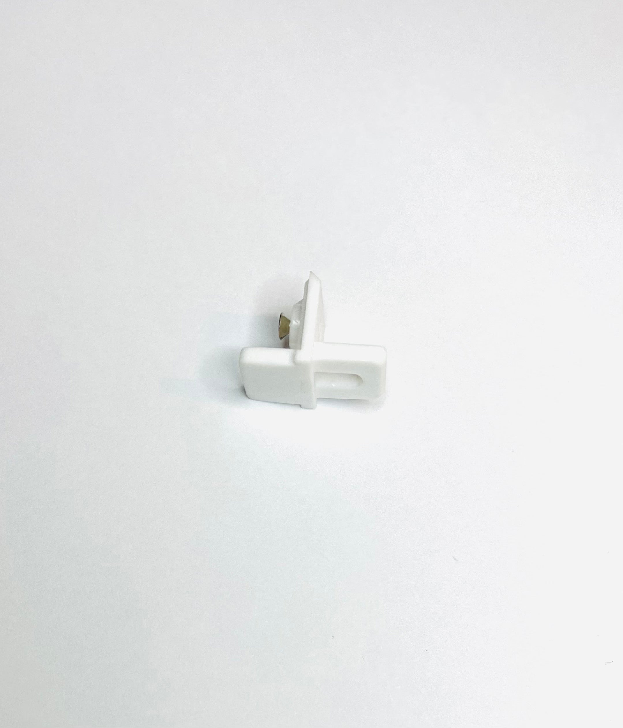 Tapa lateral en forma de T para portatelas, tapa lateral de plástico blanco con tornillo, 1 unidad, accesorios para portatelas