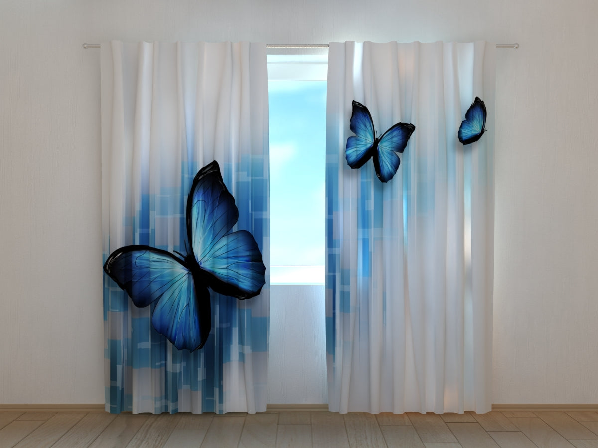 Cortina Mariposas Azules