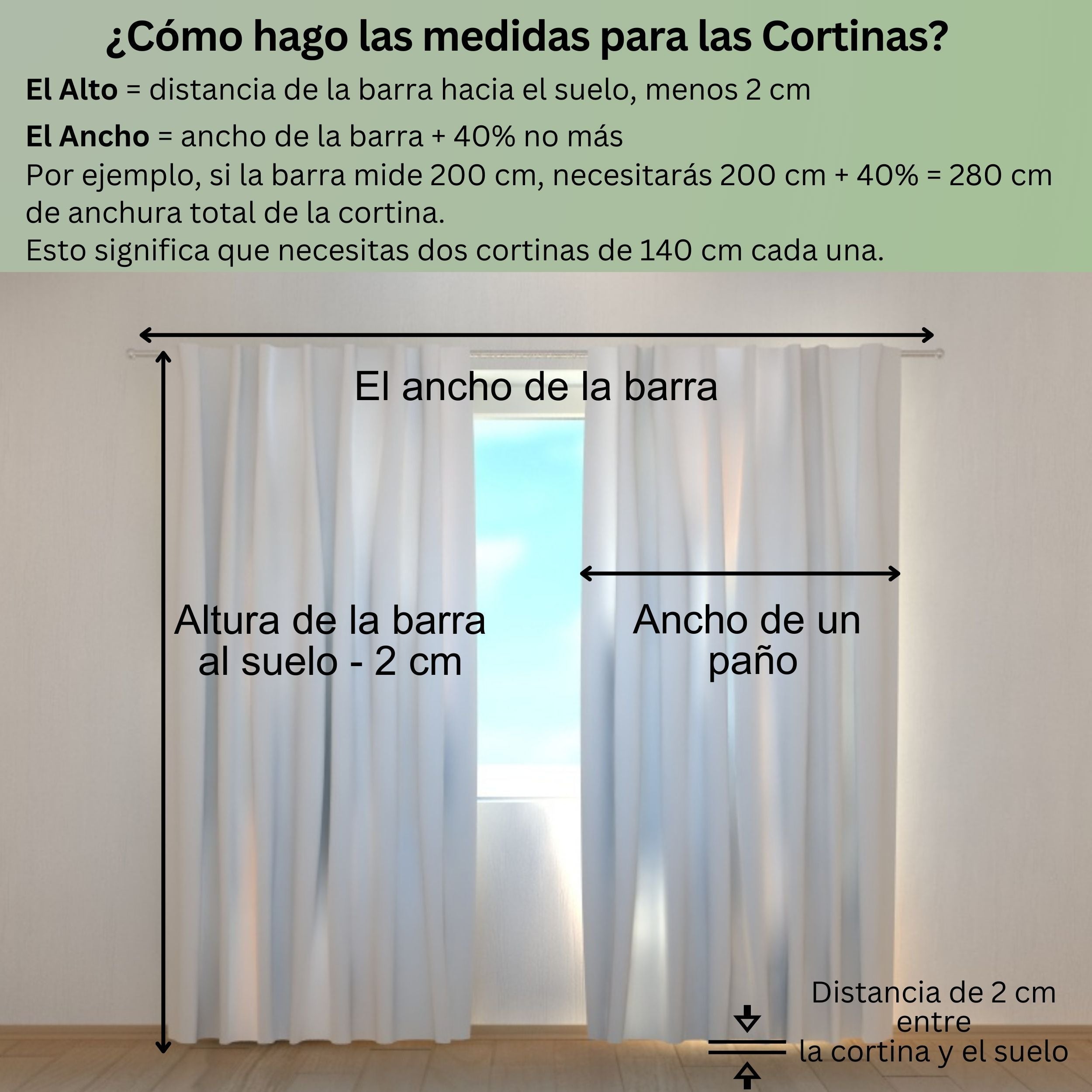 Cortina Librería en Blanco