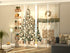 Paneles Japoneses Árbol Navideño con Decoraciones Blancas y de Madera