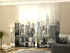 Set de 4 Paneles Japoneses con un Riel de 4 vías, Nueva York en Blanco y Negro, Medidas: 60x300 cm