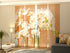 Set de 4 Paneles Japoneses con un Riel de 4 vías, Orquideas Asia, Medidas: 60x270 cm