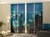 Paneles Japoneses Panorama del Atardecer en Hong Kong