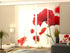 Set de 4 Paneles Japoneses con un Riel de 4 vías, Rojo y Blanco, Medidas: 60x300 cm