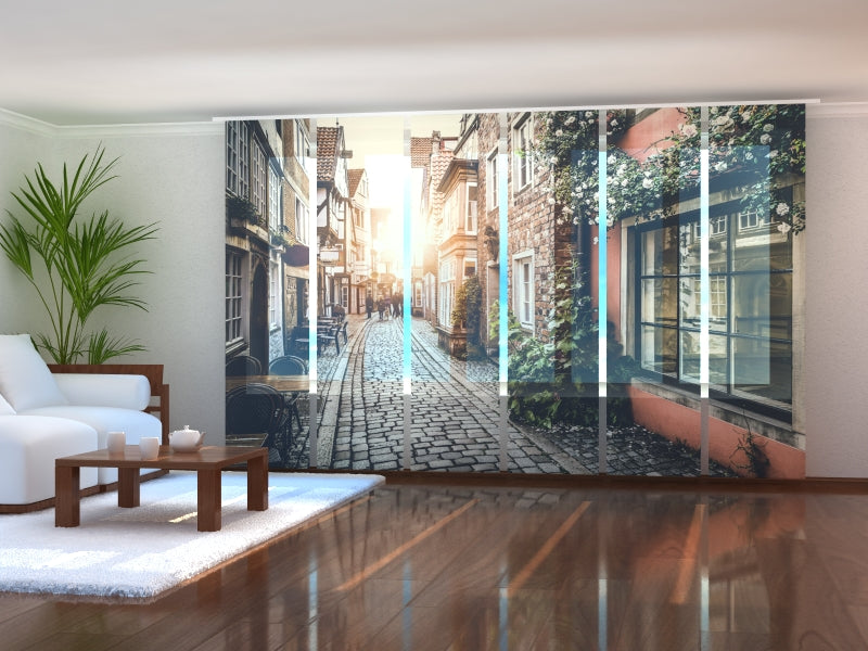 Paneles Japoneses Casco Antiguo al Atardecer