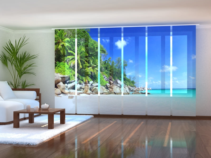 Paneles Japoneses Costa Paradisíaca de las Seychelles